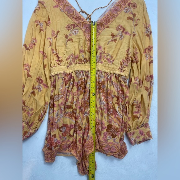 Spell & The Gypsy Bohemian Floral Romper Dress. Size Small - Picture 4 of 10